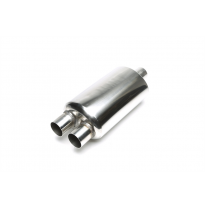 Silenciador trasero TA Technix inox sport universal 2 x 52mm redondo / afilado  acero inoxidable pulido Uso universal Dimensión