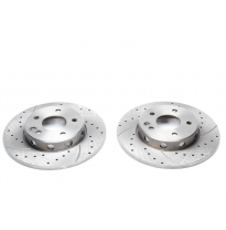 Juego De Discos De Freno Deportivos Ta Technix Eje Delantero Perforado + Ranurado Oem-Vergleichsnummer: 2024210212  Valido Para: