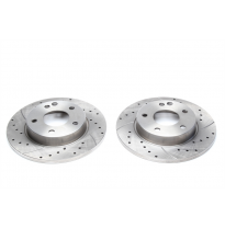 Juego De Discos De Freno Ta Technix Sport Eje Delantero Perforado + Ranurado Oem-Vergleichsnummer: 1684210112  Valido Para: Merc