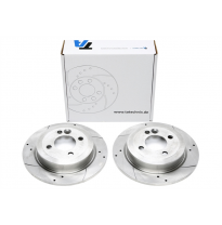 Juego De Discos De Freno Deportivos Ta Technix Eje Trasero Perforado + Ranurado Oem-Vergleichsnummer: 34211503070  Fits For: Min