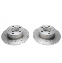 Juego De Discos De Freno Deportivos Ta Technix Eje Delantero Perforado + Ranurado Oem-Vergleichsnummer: 4604210012  Valido Para: