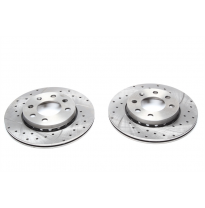 Juego de discos de freno deportivos TA Technix eje delantero perforado + ranurado + ventilado internamente OEM-Vergleichsnummer: