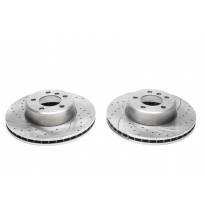 Juego de discos de freno TA Technix Sport eje delantero perforado + ranurado + ventilado internamente OEM-Vergleichsnummer: 3411