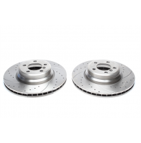 Juego de discos de freno TA Technix Sport eje delantero perforado + ranurado + ventilado internamente OEM-Vergleichsnummer: 3411