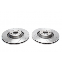 Juego de discos de freno deportivos TA Technix eje delantero perforado + ranurado + ventilado internamente OEM-Vergleichsnummer: