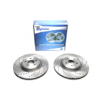 Juego de discos de freno deportivos TA Technix eje delantero perforado + ranurado + ventilado internamente#Número de comparación