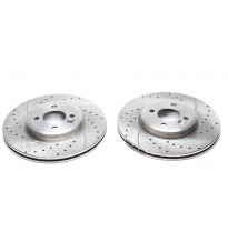 Juego De Discos De Freno Ta Technix Sport Eje Delantero Perforado + Ranurado + Ventilado Internamente .: - Mini 1.6 S Works, Tip