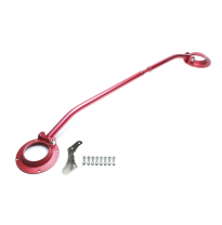 Ta Technix Aluminio Dome Strut Delantero Color: Rojo  Longitud Ajustable Por Rosca!  Valido Para: Seat Toledo (1l) Vw Golf Iii (