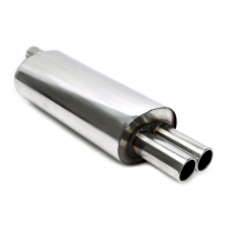 Escape trasero TA Technix 2x76mm redondo / embridado del sistema de acero inoxidable EVOE466A-xx  Valido para: BMW serie 3 s