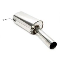 Silenciador trasero TA Technix 1x90 mm redondo/acero inoxidable afilado del sistema de acero inoxidable EVOG1A  apto para: VW Go