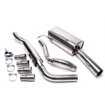 Sistema de acero inoxidable TA Technix Tubo de escape: 1x70 mm redondo + embridado con aprobación CE e1-0210794  Valido para: VW