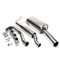 Sistema de acero inoxidable TA Technix Tubo de escape: 1x70 mm redondo + afilado con homologación CE e1-0210794  Valido para: VW