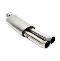 Silenciador trasero TA Technix 2x76mm DTM acero inoxidable del sistema de acero inoxidable EVOG2A-xx  Valido para: VW Golf II, T