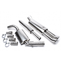Sistema de acero inoxidable TA Technix Tubo de escape: 2x76 mm DTM con homologación CE e1-0310526  Valido para: VW Golf III incl