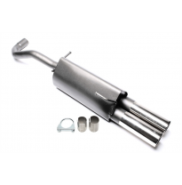 Silenciador trasero deportivo TA Technix Tubo de escape: 2x76 mm redondo + embridado con homologación CE e1-0310507  Valido para