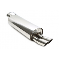 Silenciador trasero TA Technix  del sistema de escape de carreras RSG4E276SC  tubo de escape: 2x76 mm redondo+afilado  Valido pa