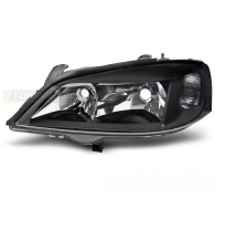 FAROS DELANTEROS NEGROS LADO IZQUIERDO TYC para OPEL ASTRA G 97-04