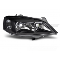 FAROS DELANTEROS NEGROS LADO DERECHO TYC para OPEL ASTRA G 97-04