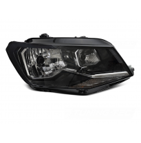 FARO NEGRO LADO DERECHO H4 TYC PARA VW CADDY 15-20