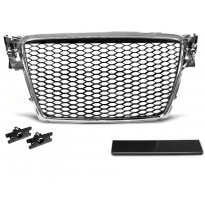 Parrilla Deportiva Audi A4 B8 08-11 Cromado Rs-Style