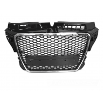 PARRILLA DEPORTIVA NEGRA CROMADA PDC PARA AUDI A3 (8P) SPORT 08-12