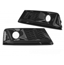 CUBIERTA DE FARO ANTINIEBLA NEGRO BRILLANTE PARA AUDI A4 B9 15-19