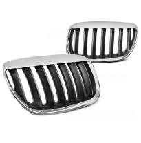 Parrilla Delantera Bmw X5 E53 Lci 04-06 Brows Chrome Black