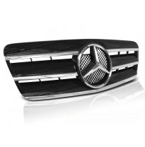 Parrilla Delantera Mercedes Clk W208 96-02 Cl Style Black Chrome