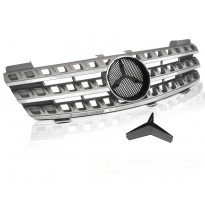 Parrilla Delantera Mercedes W164 05-08 Silver Chrome