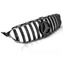 Parrilla Delantera Mercedes W205 14-18 Gt-R Style Glossy Black