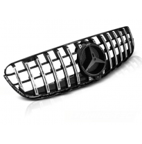 Parrilla Delantera Mercedes Glc W253 15- Gt-R Style Chrome Glossy Black