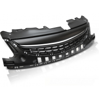 Parrilla Delantera Opel Corsa D 11-14 Matt Black