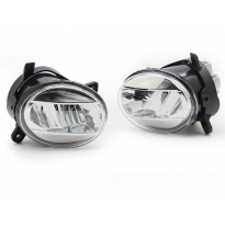 FAROS ANTINIEBLA LED CROMADOS TRANSPARENTES para A4 B8 08-11 / A6 C6 09-11 / Q5 08-16
