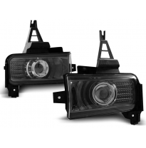 Antinieblas Toyota Land Cruiser Fj200 07- Negro Ahumado Led