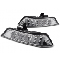 LED Intermitente Dinamico CROMADO DE DIRECCIÓN DELANTERA para FORD MUSTANG 15-17