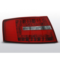 Pilotos Traseros Led Audi A6 C6 Sedan 04.04-08 Rojo/Blanco Led
