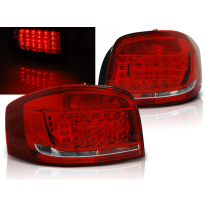 Pilotos Traseros Led Audi A3 08-12 Rojo/Blanco Led