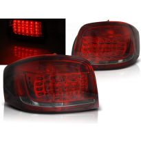 Pilotos Traseros Led Audi A3 08-12 Rojo Ahumado Led