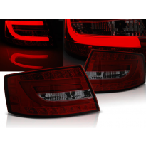 Pilotos Traseros Led Audi A6 C6 Sedan 04.04-08 Rojo Ahumado Led 6pin