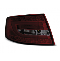 Pilotos Traseros Led Audi A6 C6 Sedan 04.04-08 Rojo Ahumado Led 7pin