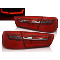 Pilotos Traseros Led Audi A6 C7 11-10.14 Rojo/Blanco Led