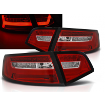 Pilotos Led Audi A6 08-11 Sedan Rojo Blanco Con Intermitentes Dinamicos