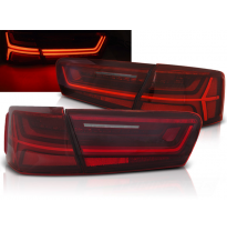 Pilotos Traseros Led Audi A6 C7 11-14 Limousine  Rojo Blanco  Led Bar Intermitentes Dinamicos