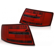 Pilotos Traseros Led Audi A6 C6 Sedan 04.04-08 Red Smoke Led Bar 7-Pin