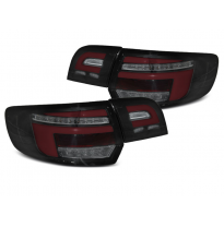 PILOTOS TRASEROS ROJAS NEGRO para AUDI A3 8P 5D 03-08 con intermitente dinamico