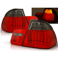 Pilotos Traseros Led Bmw E46 05.98-08.01 Sedan Rojo Ahumado Led