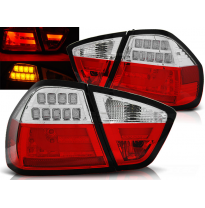 Pilotos Traseros Led Bmw E90 03.05-08.08 Rojo/Blanco Led Bar