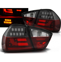 Pilotos Traseros Led Bmw E90 03.05-08.08 Rojo/Blanco Negro Led Bar