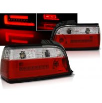 Pilotos Traseros Led Bmw E36 12.90-08.99 C/C Rojo/Blanco Bar Led