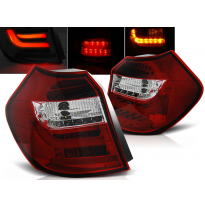 Pilotos Traseros Led Bmw E87/E81 04-08.07 Rojo/Blanco Led Bar
